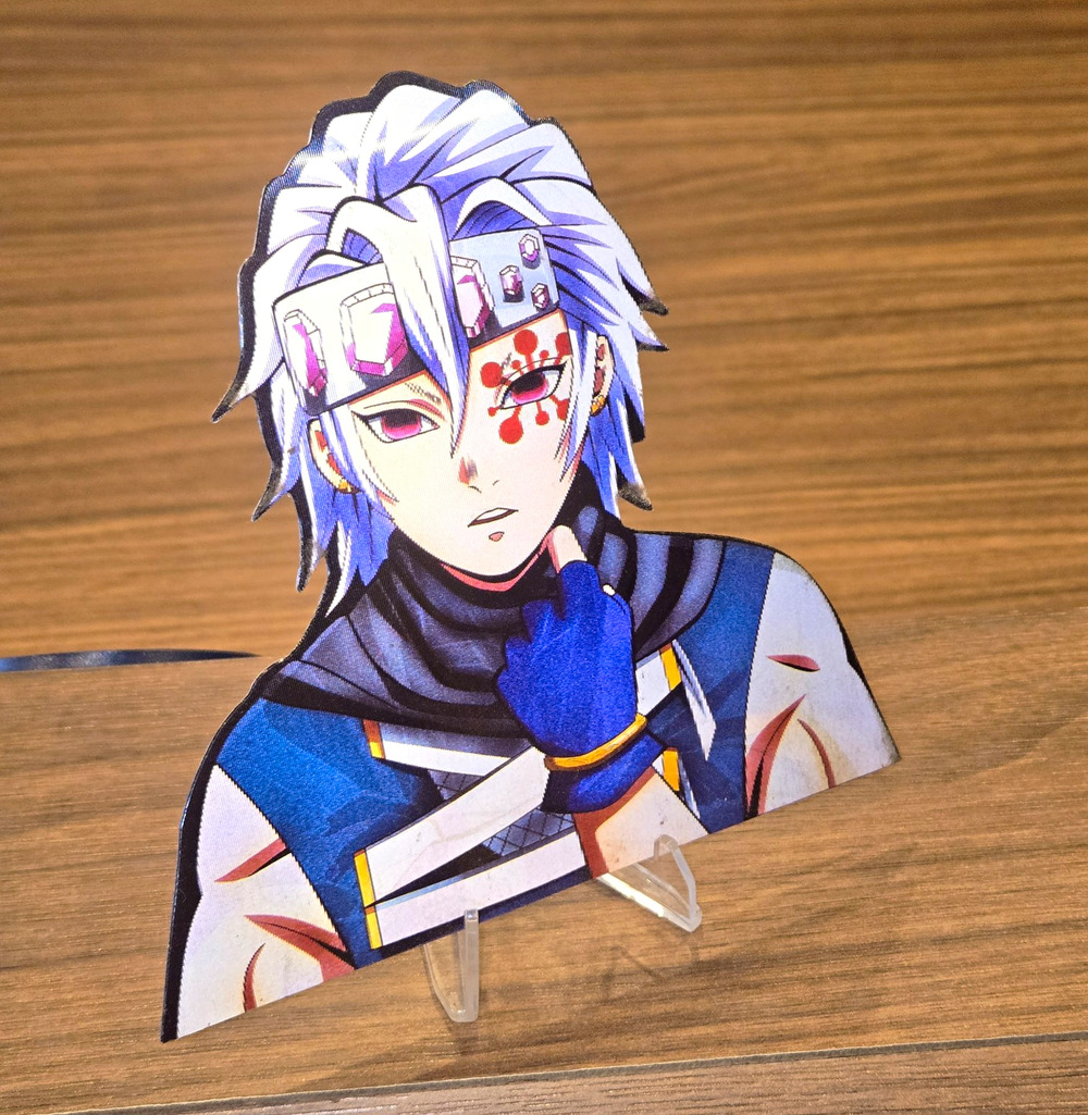 Demon Slayer Kimetsu no Yaiba Tengen Uzui 3D Motion Lenticular Decal Sticker
